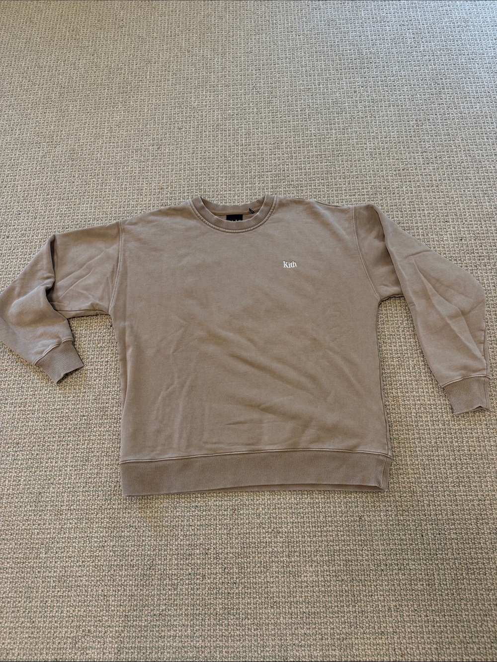 Kith Men's Crewneck Sweatshirt in Taupe Brown